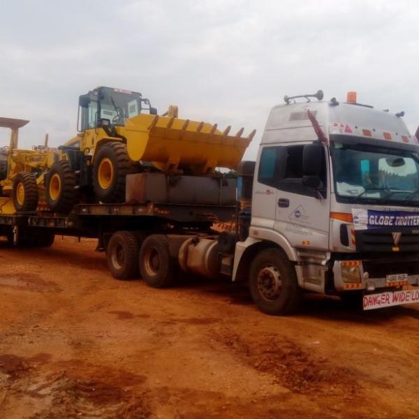 Heavy Machinery Transport for Road Construction